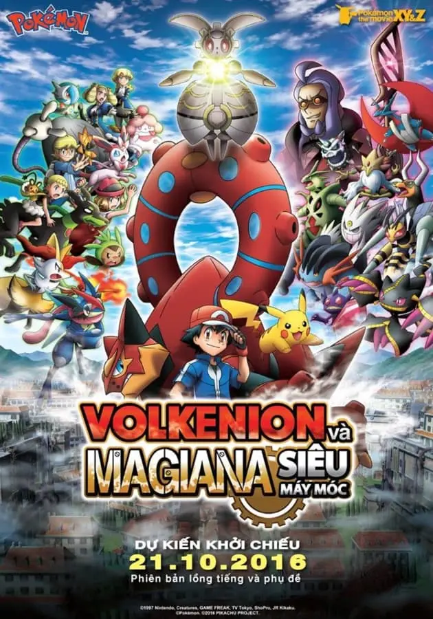 Pokémon XY&Z: Volkenion Và Magiana Siêu Máy Móc Full