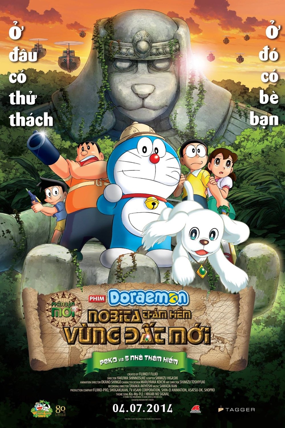 Doraemon: Nobita Thám Hiểm Vùng Đất Mới – Peko Và 5 Nhà Thám Hiểm Full